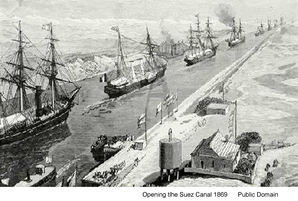 Opening of Suez Canal